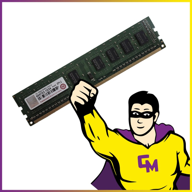 Memoria RAM Transcend 2GB DDR3 (669703-1534) - PC3-10600, 1333 MHz, 1.5V