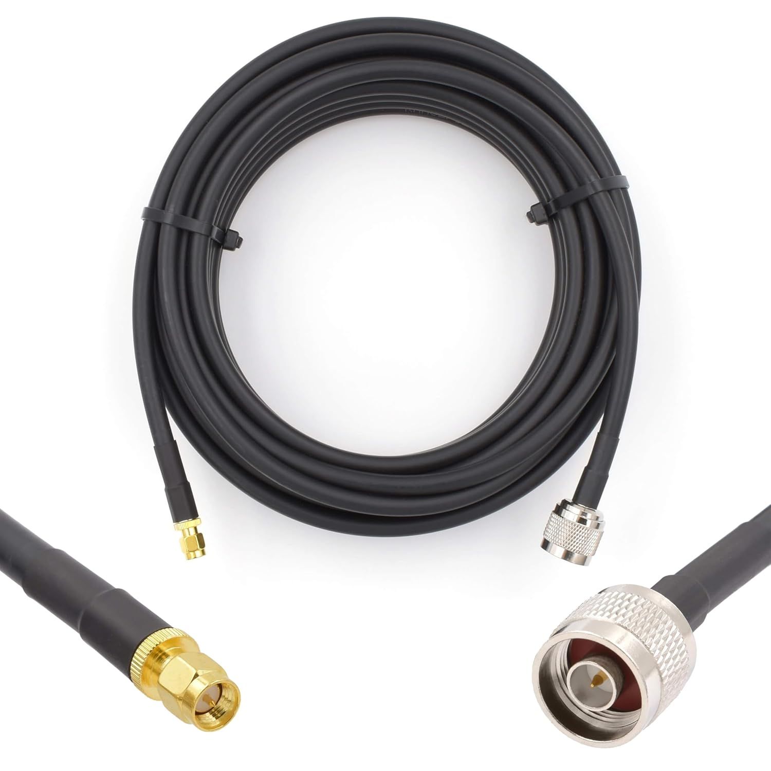 VBDSFGSDYFG 2m SMA Male to SMA Male Coaxial Cable, 50ohm, Low Loss, Outdoor Extension Cord for WiFi Router, LTE/GSM Amplifier 4G/5G/6G, LTE Hotspot