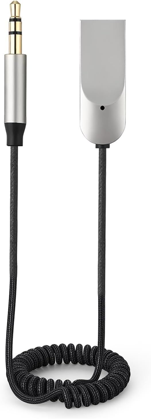 VBDSFGSDYFG Bluetooth 5.4 Adapter with 3.5mm Jack and USB for Car