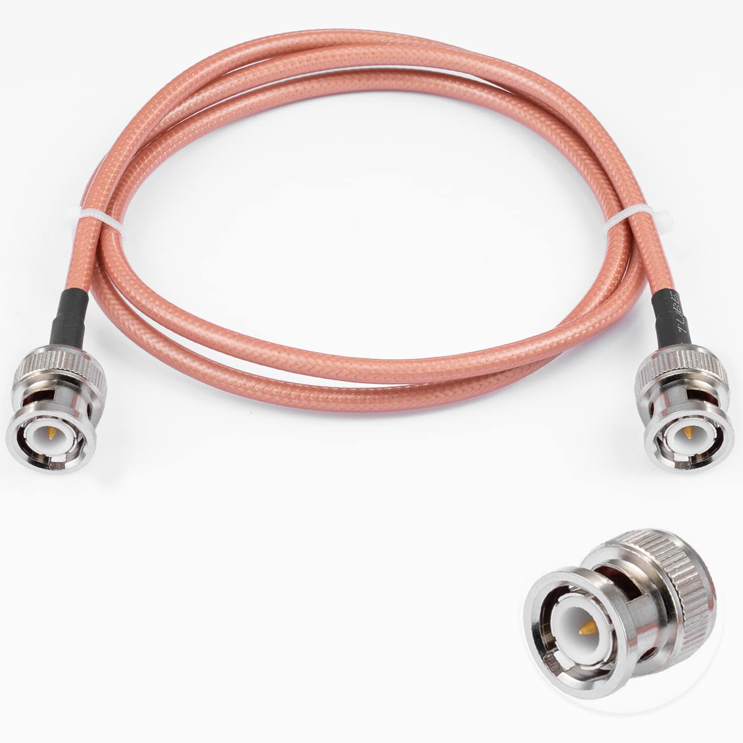 BNC Male to Male 50ohm RG400 Coaxial Cable 3ft/1m