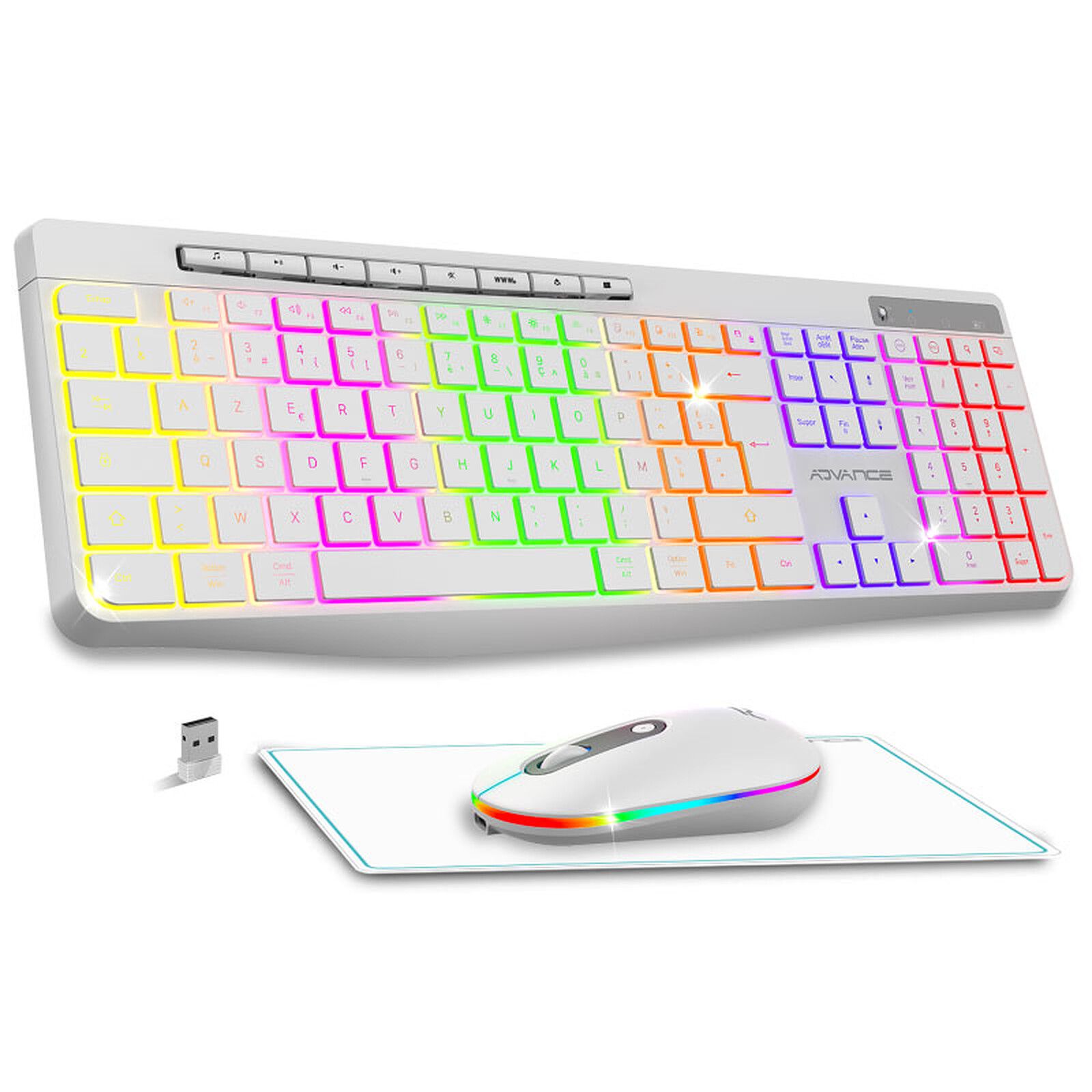Advance R-Type Plus Series White Keyboard
