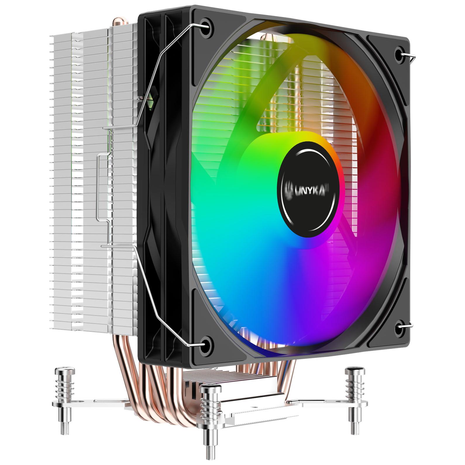 Unykach Unycool H41 ARGB 12cm Air Cooler - Black/White