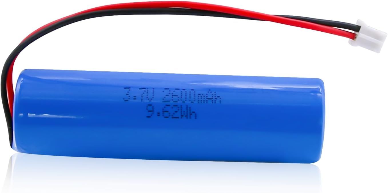 VSGDFHDFH Rechargeable Lithium-ion Battery 3.7V 2600mAh with PH2.0/2P Connector for Electronics, Toys, Lighting, Bluetooth Devices