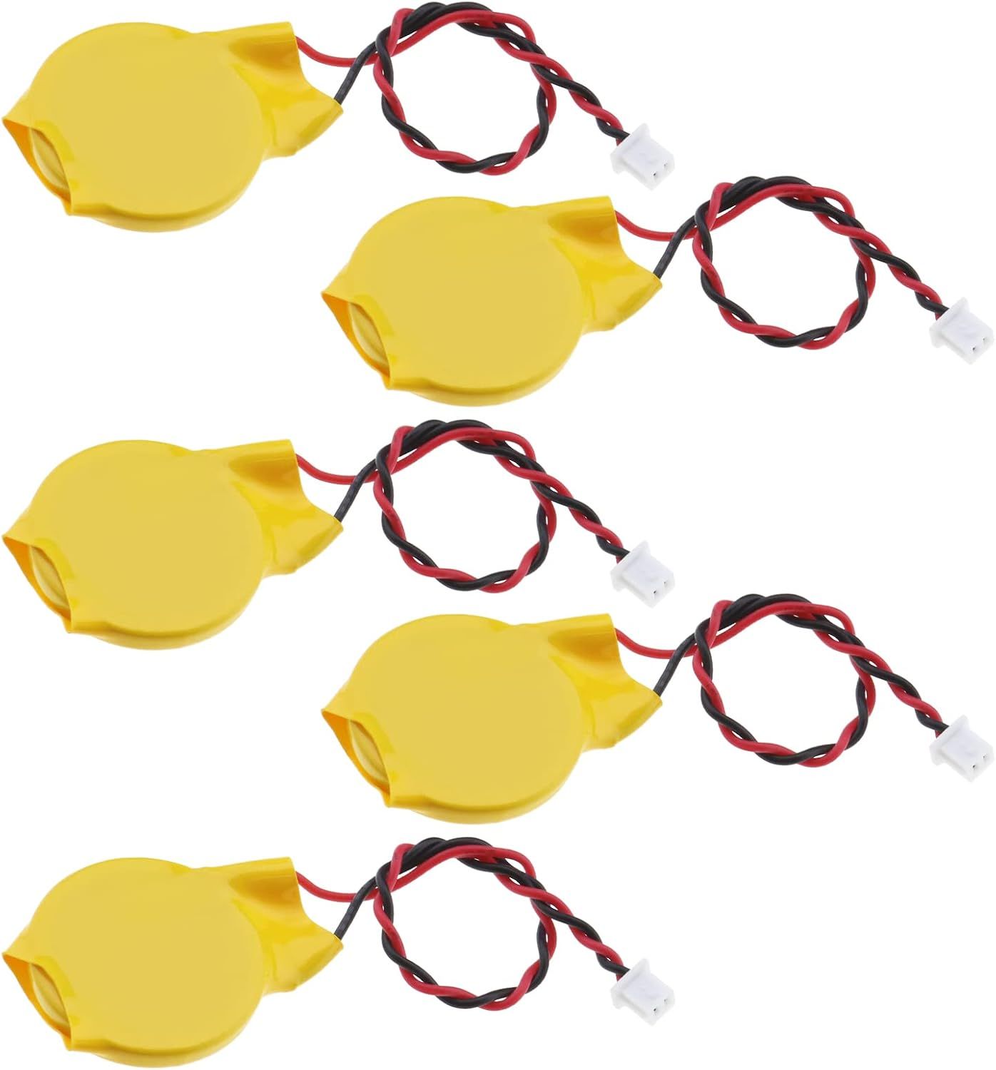 VSGDFHDFH 3V CR2032 CMOS Batteries (5 Pack) with Wires and Connectors