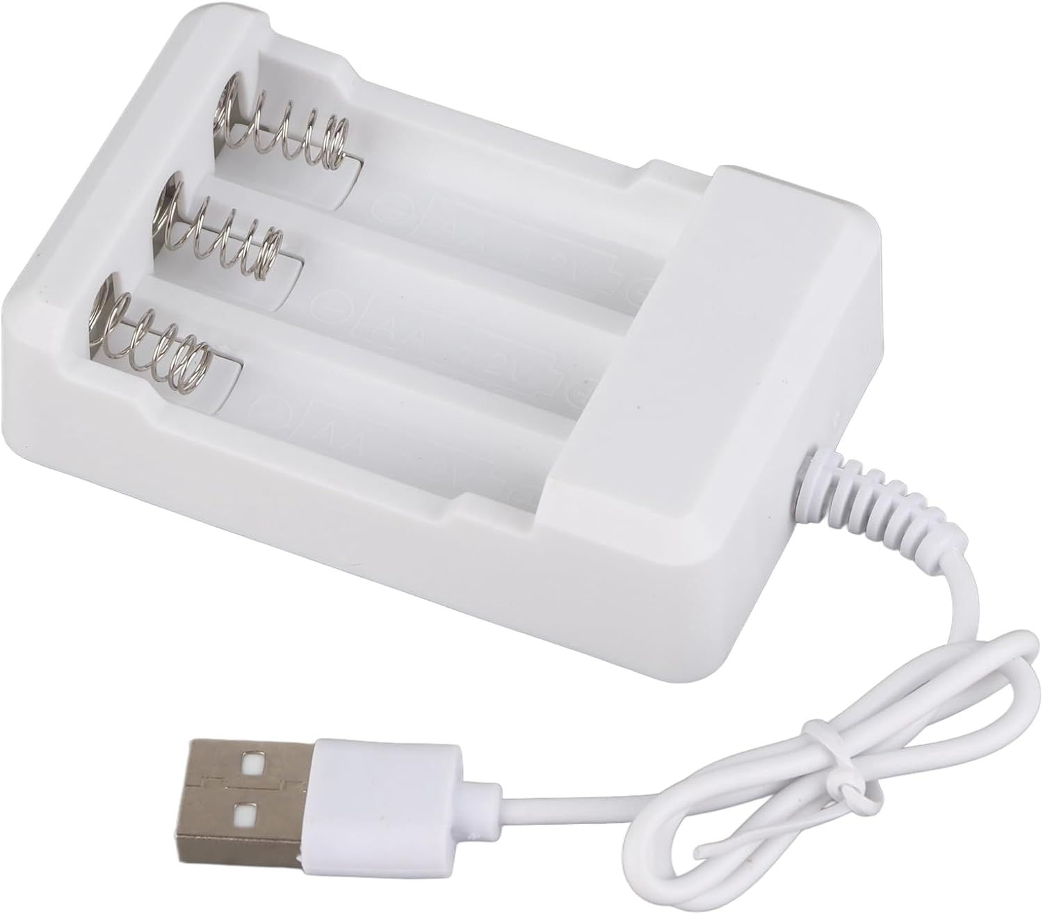 Portable Battery 5V ABS Triple Slot with USB Port for Rechargeable AA/AAA Batteries