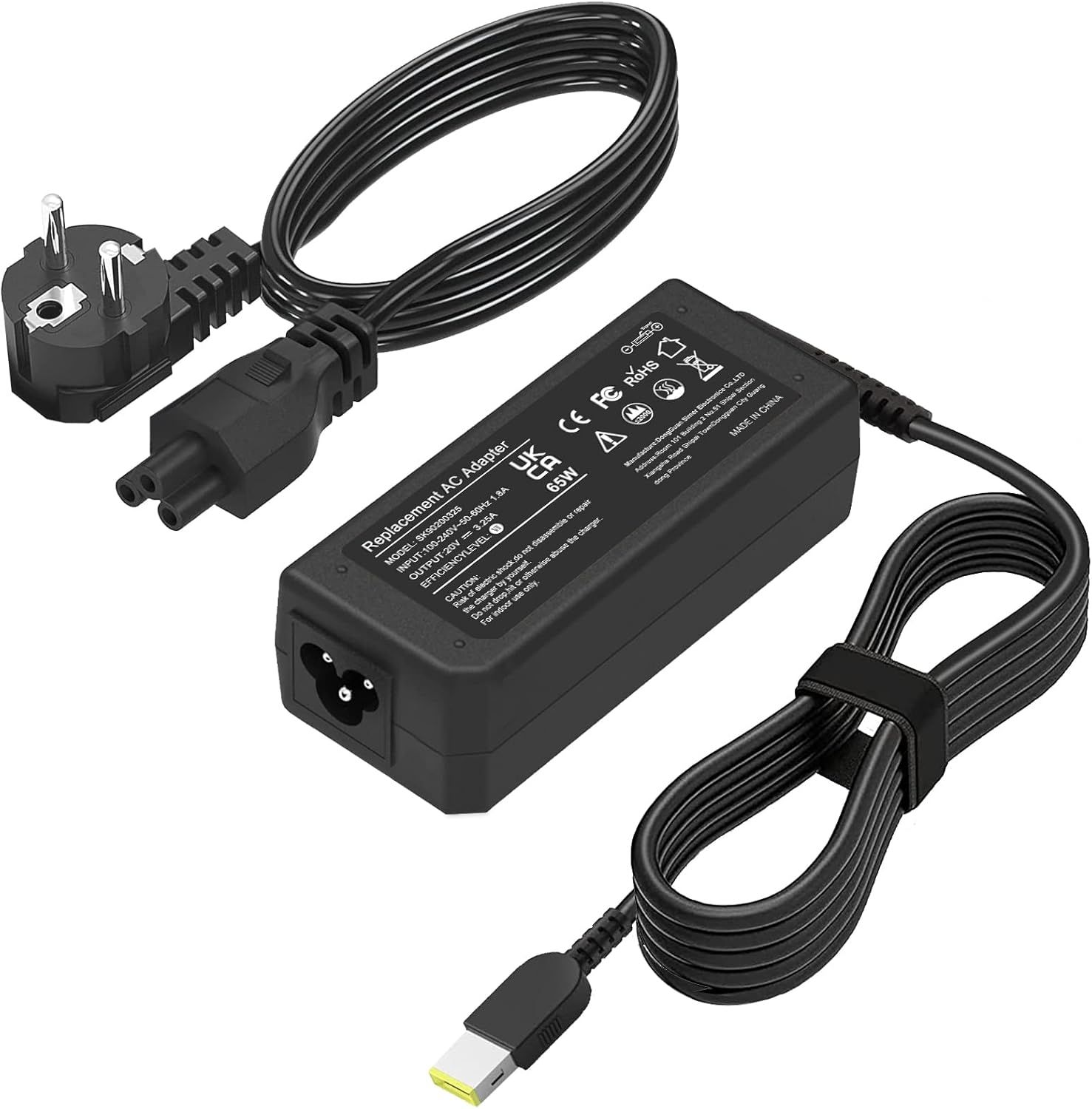 Lenovo 65W Laptop Charger for ThinkPad T Series and Select Models