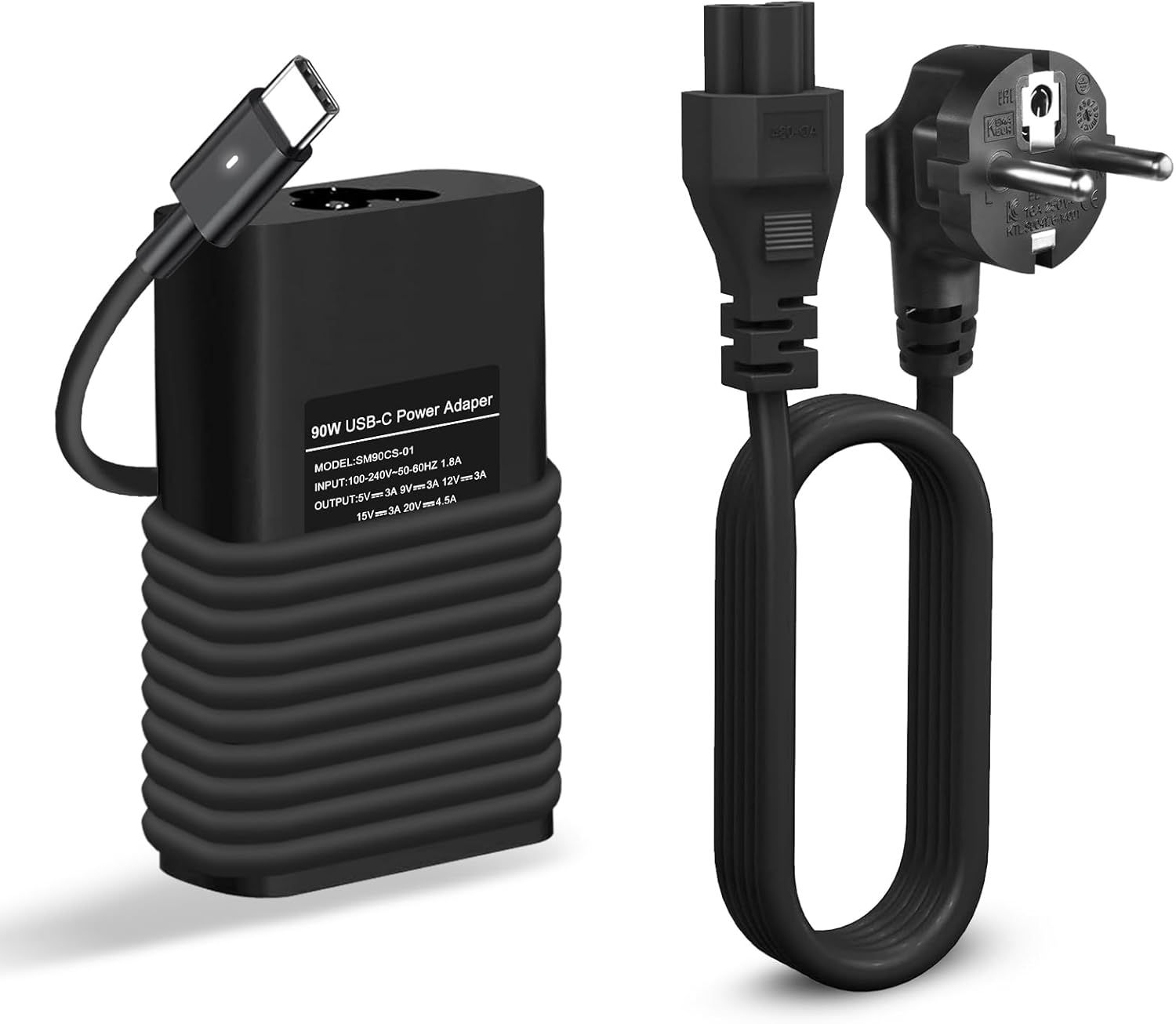 90W USB-C Laptop Charger for Dell Latitude & XPS Series