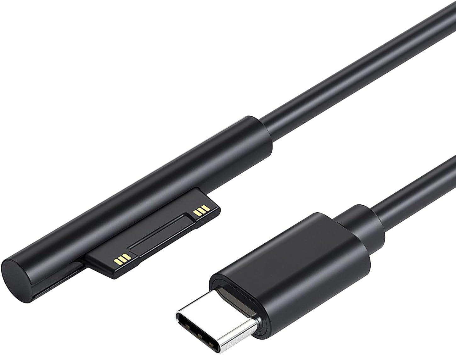 VSDNGUYSD USB-C Charge Cable, 1.8m, Compatible with Microsoft Surface Pro/Laptop/Book/Go, Quick Charge