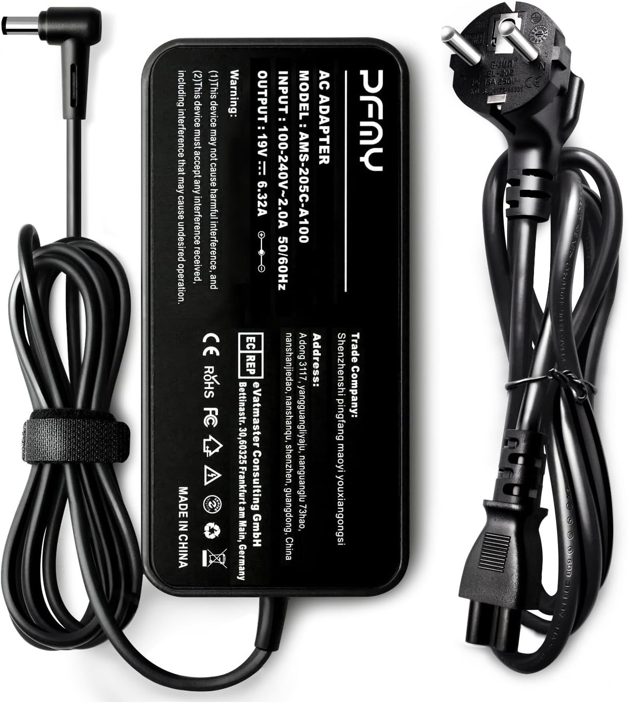 Portable Computer Power Adapter Charger 19V 6.32A 120W with CE & ROHS Certifications, Surge Protection, and High-Quality Materials for Toshiba & ASUS Laptops