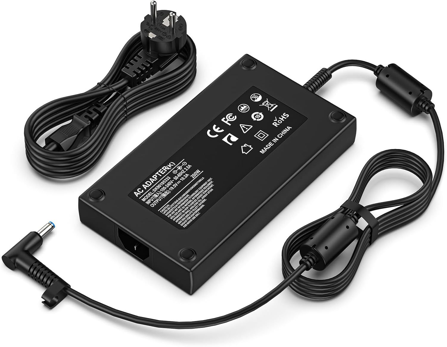 200W Portable Laptop Charger Compatible with HP Pavilion Gaming 15-17, Omen 15-17, Victus 15-16, Zbook 15-17 G3-G7