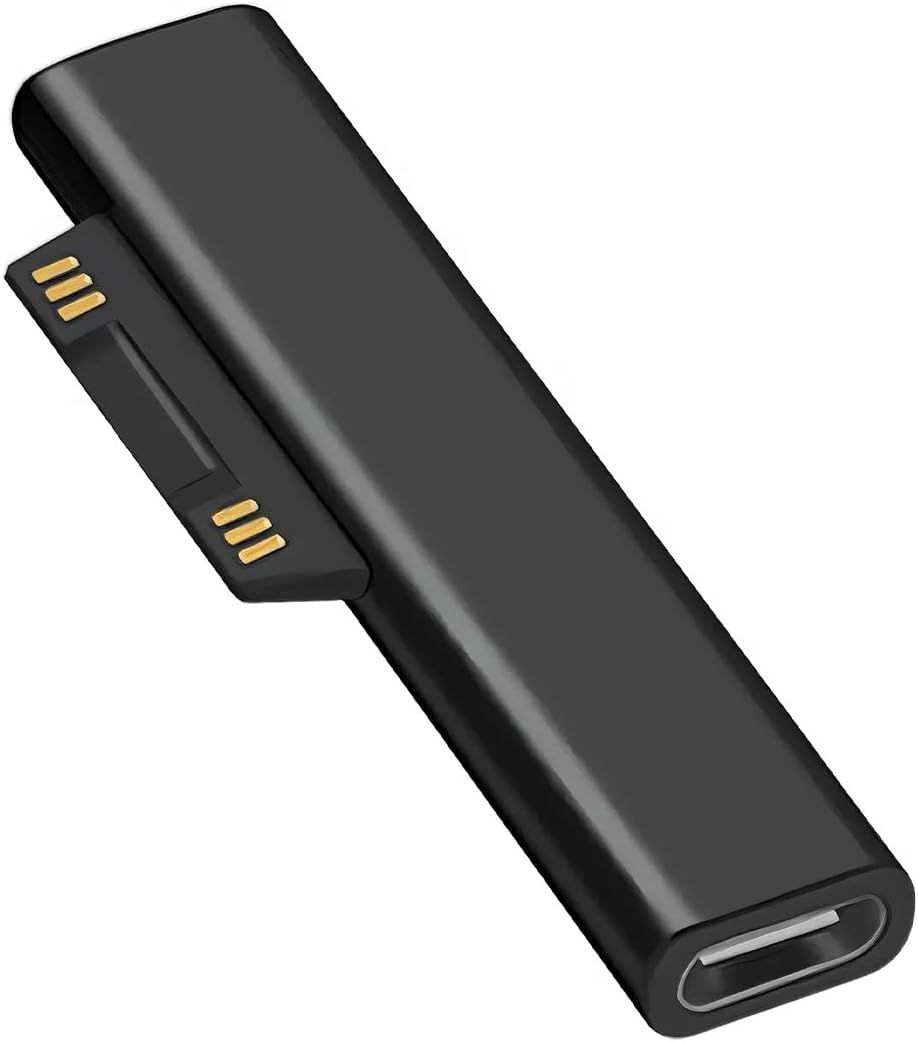 Su-Face Connect USB C Female Adapter - Quick Charge PD 15V/3A, Magnetic Connector, Plug-and-Play Compatible with Su-Face Pro/Laptop/Book/Go
