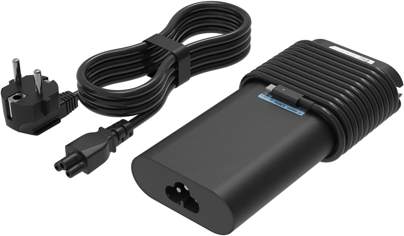 USB-C 130W Charger for Dell XPS 15/17, Latitude, Precision - Portable Power Supply