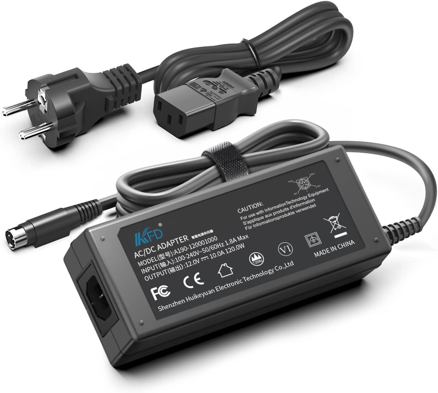 12V 10A 120W Power Supply Charger for QNAP Turbo TS419 SP-4BAY-ADAPTOR NAS