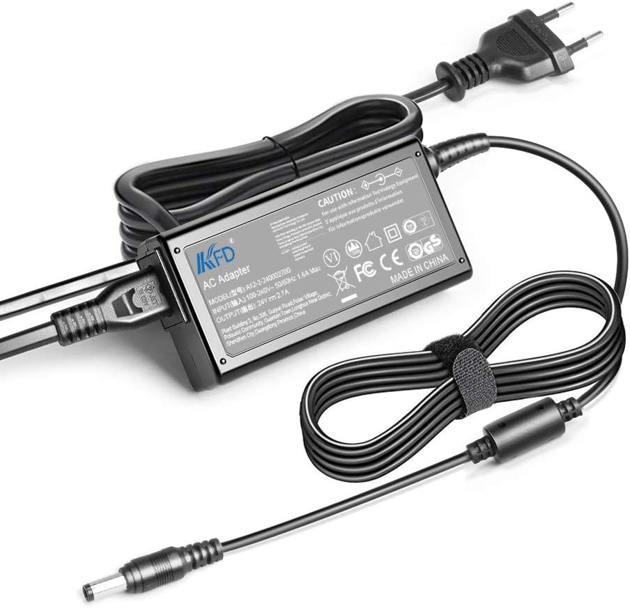 24V 2.7A Power Adapter Charger for Fujitsu ScanSnap S1500, Kettler AX1 Ergometer, and Various Devices