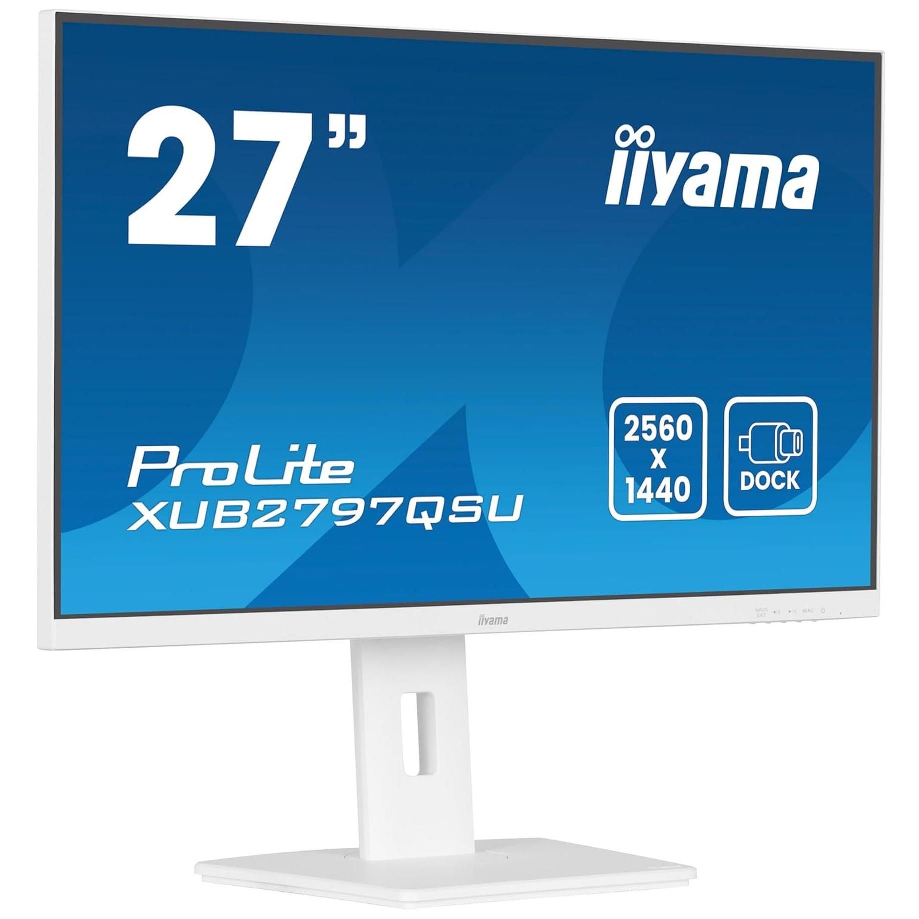 Iiyama ProLite XUB2797QSU-W2 - 27" QHD LED Monitor - White