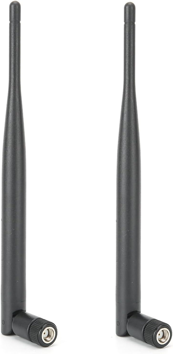 2 x WiFi 6DBI Dual Band Antenna, SMA Female to Wire Antenna for Wireless Network, Range Extender, Router Antenna Kit (2 Units)