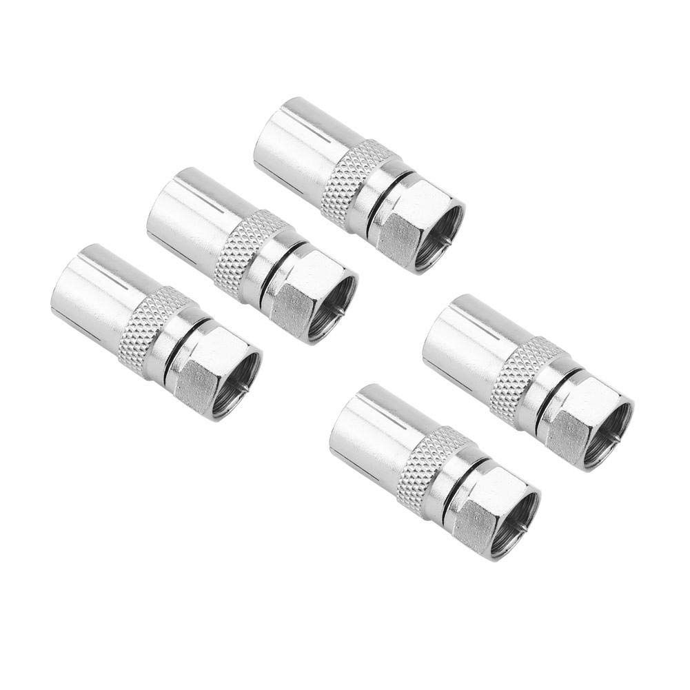 VSNGSIDUHGSU Male N to BNC F Adapter (5-Pack) for TV Coaxial Convertor