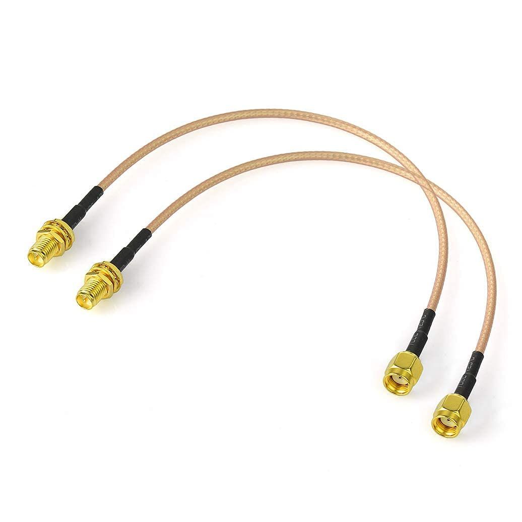 RP-SMA Male to Female Coaxial Cable Adapter - 30cm, RG316, for WiFi Extender, Camera, Router