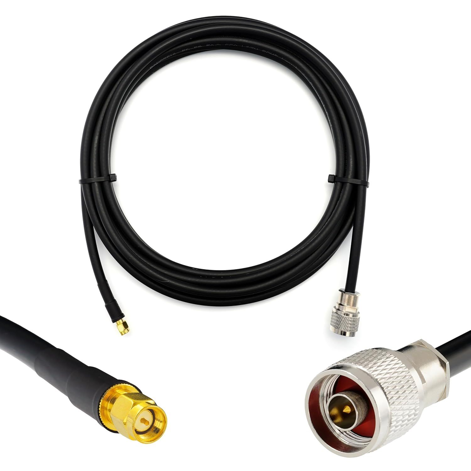 VSNGSIDUHGSU N Male to SMA Male Waterproof Coaxial Cable 5m
