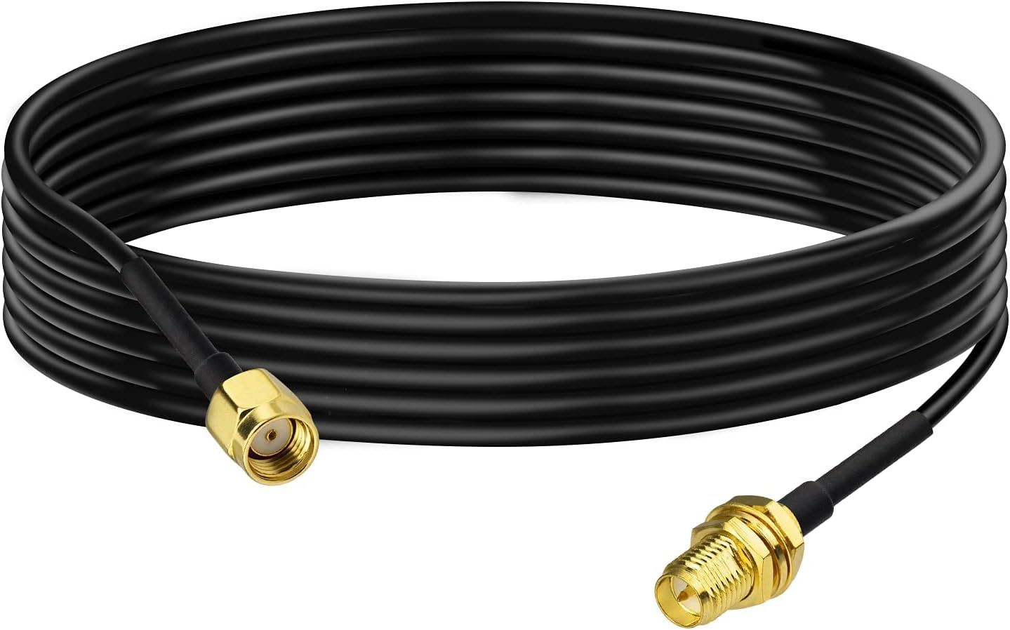 RP-SMA WiFi Antenna Extension Cable 2m - Male to Female RG174 Adapter