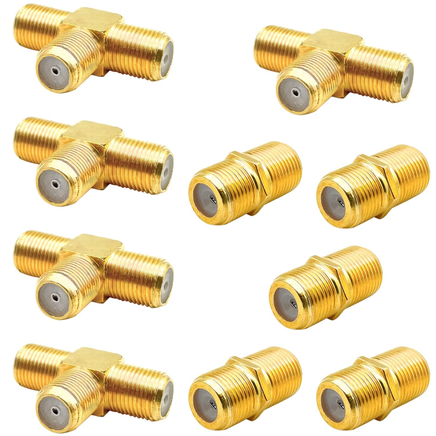 VDSNG RG6 Coaxial Cable Extender Split T Adapter