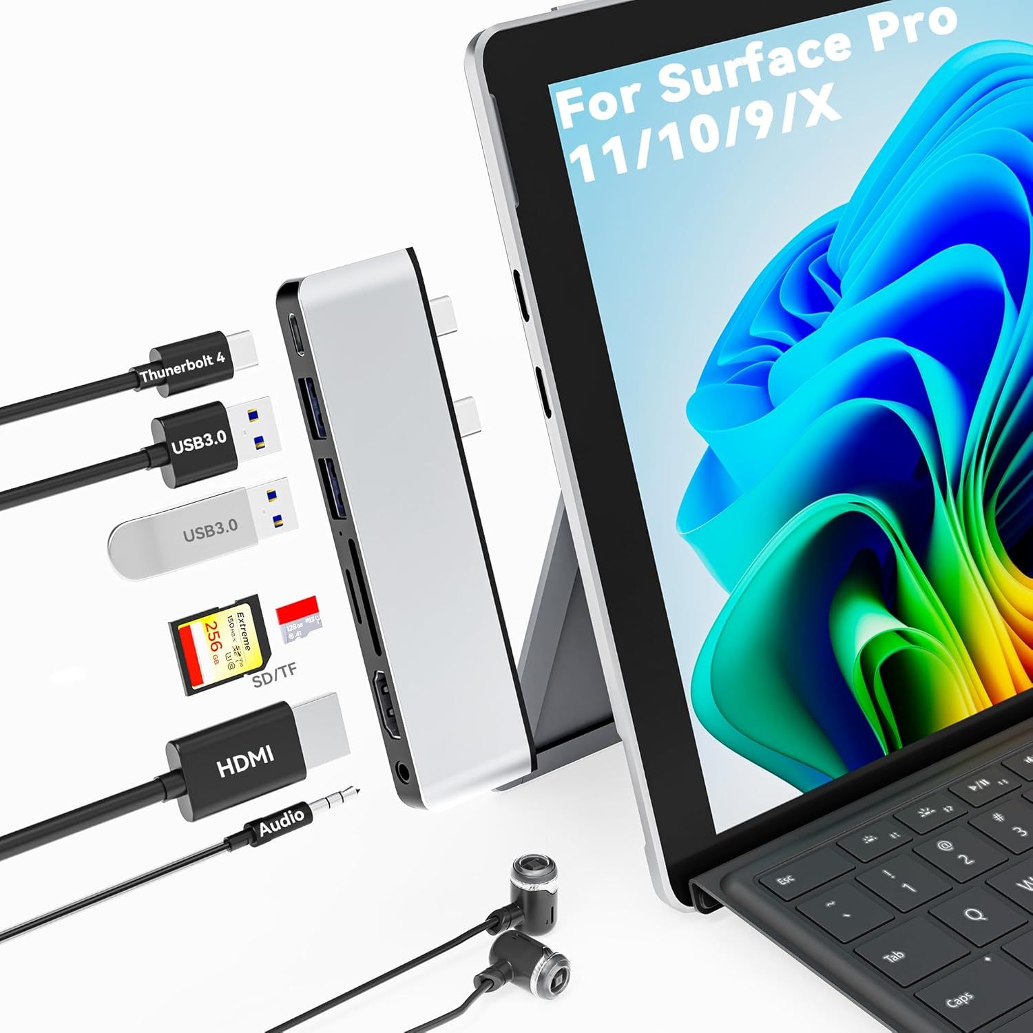 Surface Pro 11/10/9/X Docking Station