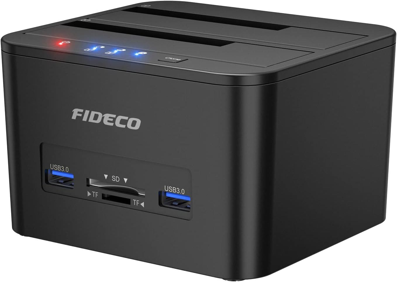 VDFHDFJGFJ 2-Disk SATA USB 3.0 Docking Station, 2.5/3.5 Inch HDD SSD