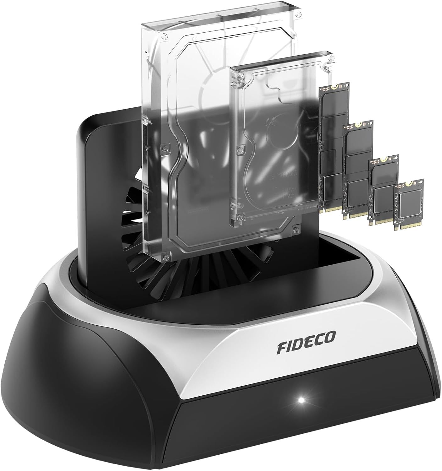 M.2 SSD & HDD Docking Station with Cooling Fan