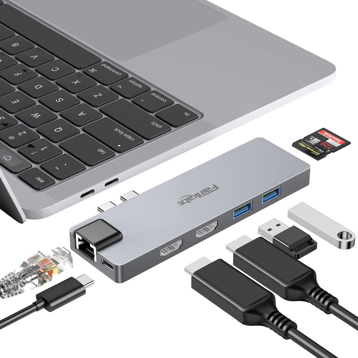 USB-C Multi-Port Adapter for MacBook Pro 2019/2018/2017