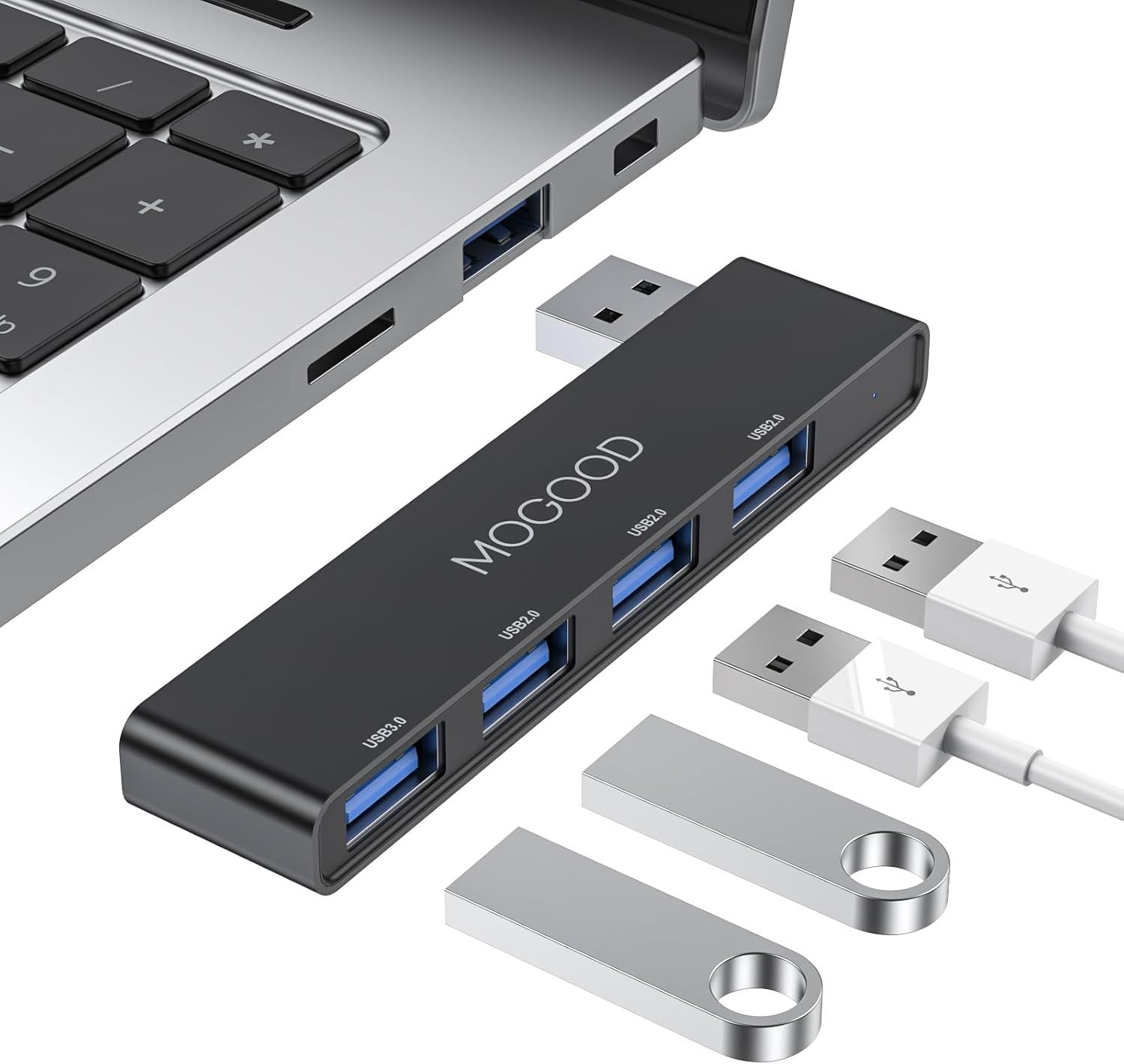 USB 3.0 Hub - 4-Port Data Transfer Hub for Laptop