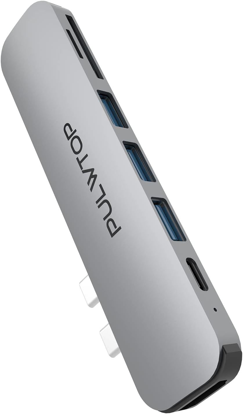 VDFHDFJGFJ 7-in-2 USB C Hub with HDMI 4K, USB 3.0 Ports and Thunderbolt 3