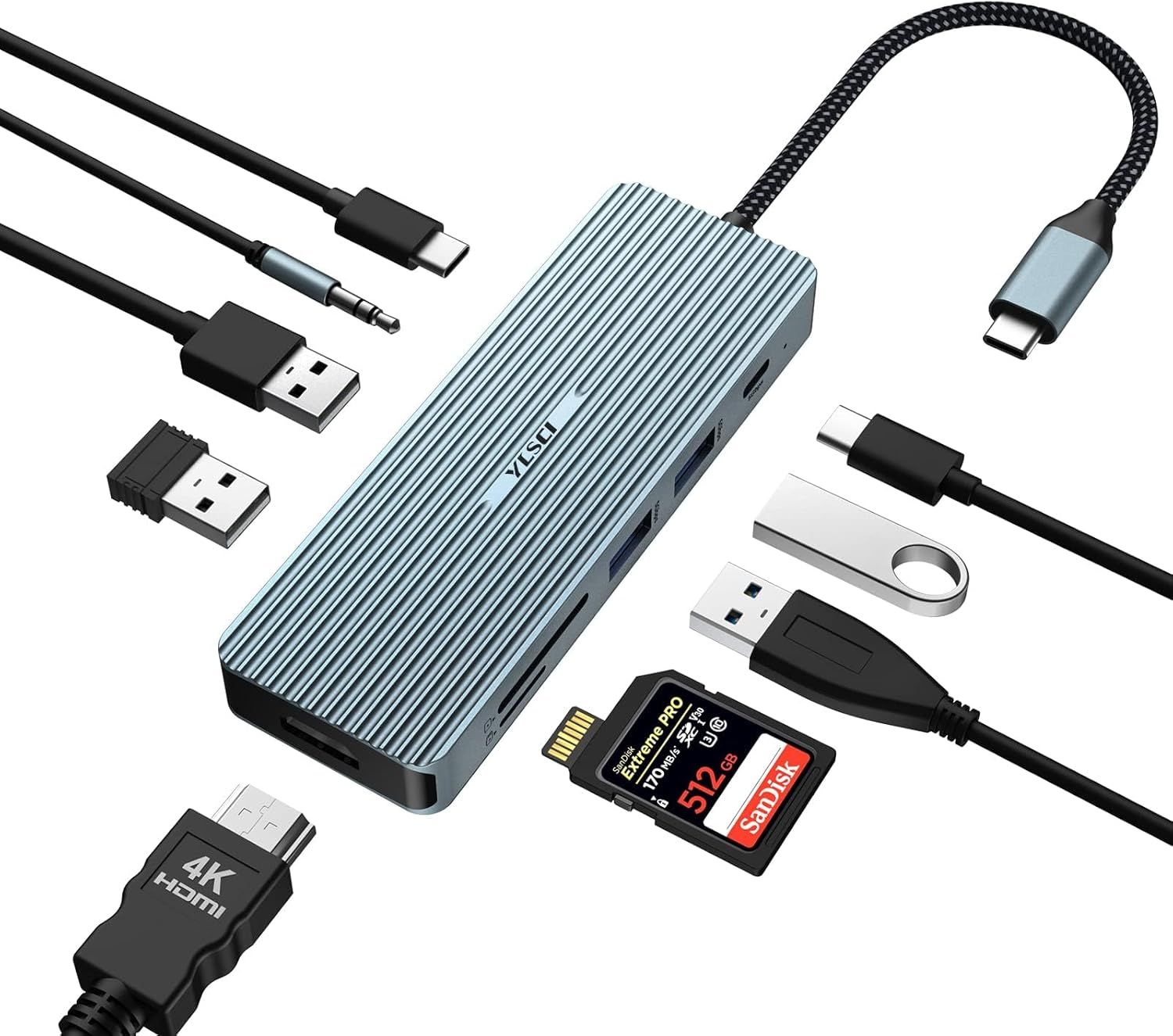 10-in-1 USB C Docking Station