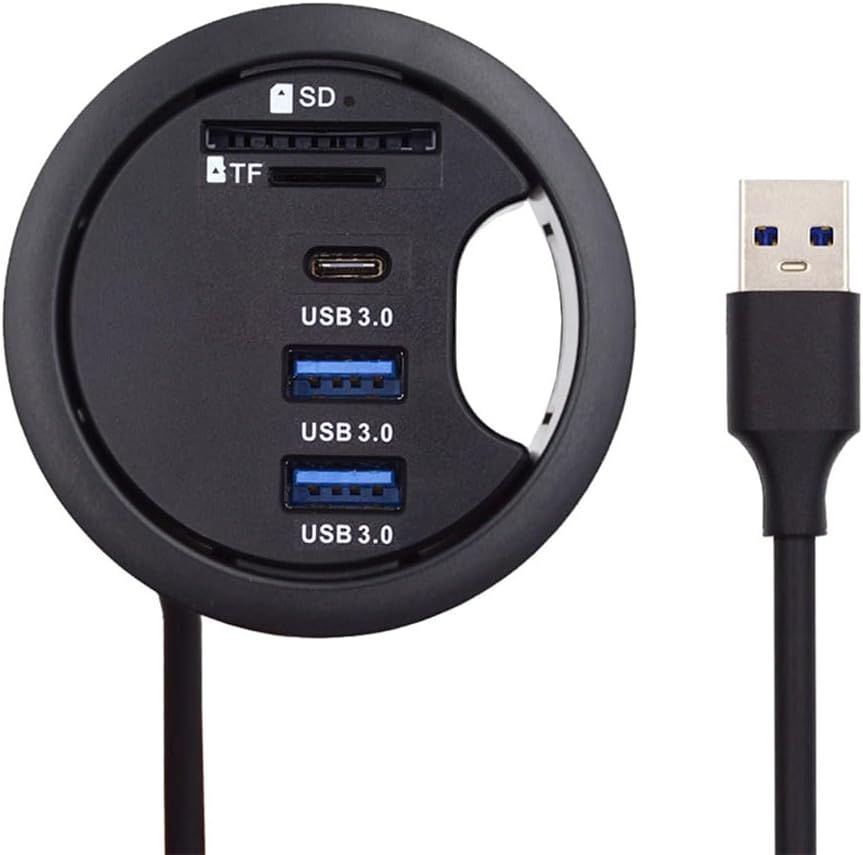VDFHDFJGFJ 3.0 USB Hub with SD TF USB-C Ports