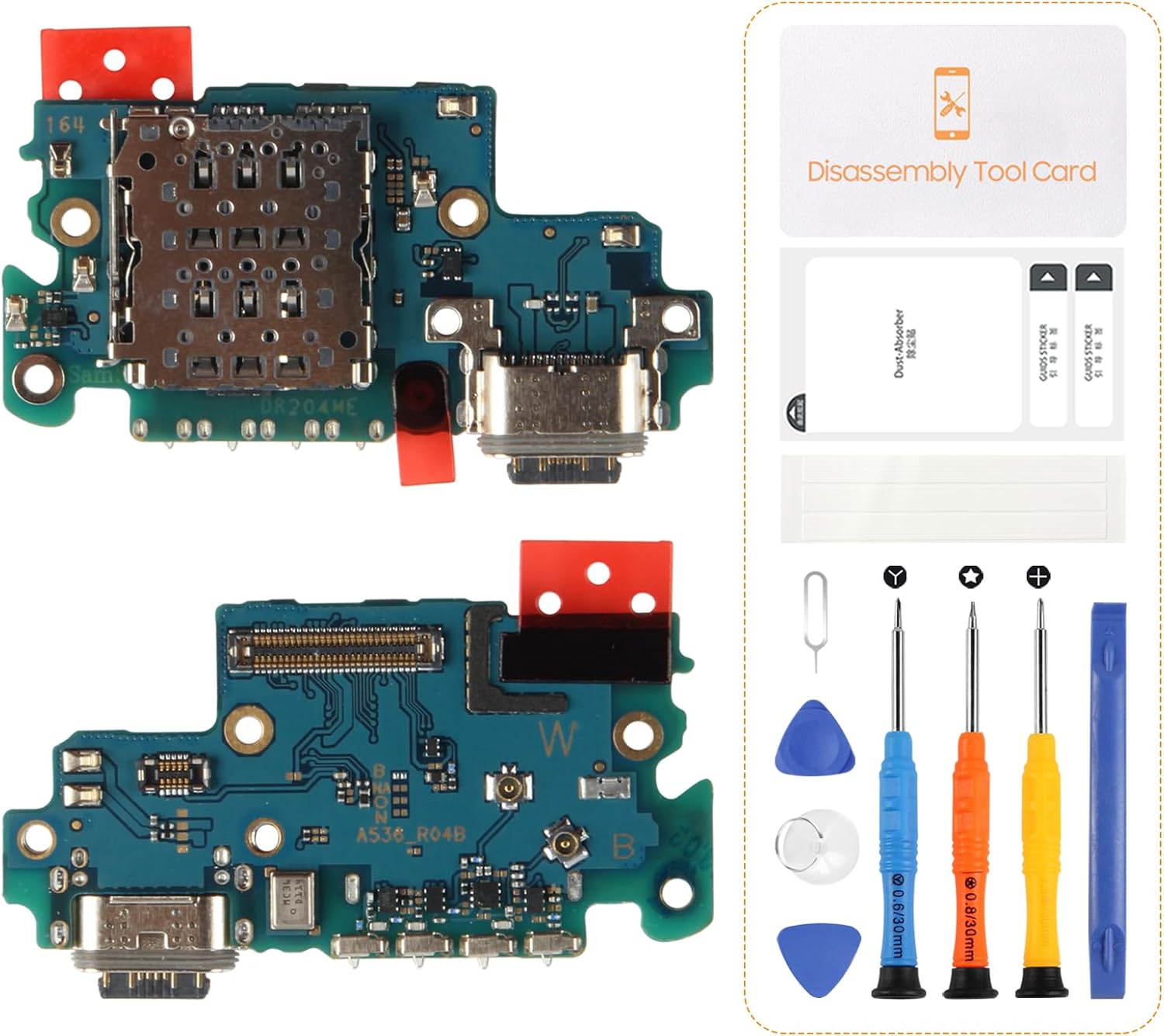 Samsung Galaxy A53 5G USB Dock Connector Replacement - Repair Kit for Microphone, Audio Jack & Type C Antenna