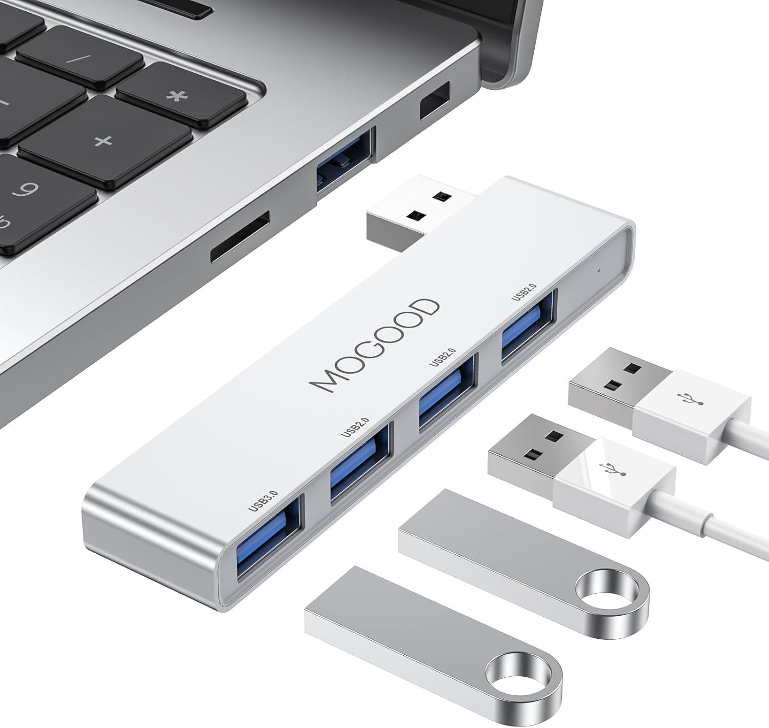 USB 3.0 Hub - 4-Port Data Transfer Hub for Laptop