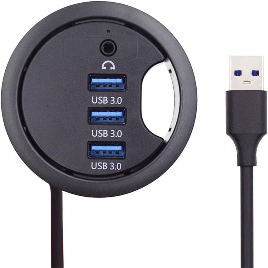 VDFHDFJGFJ 3-Port USB 3.0 Hub with Audio Interface