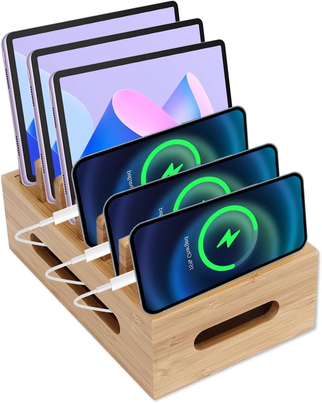 VDFHDFJGFJ Multi-Device Charging Station Organizer