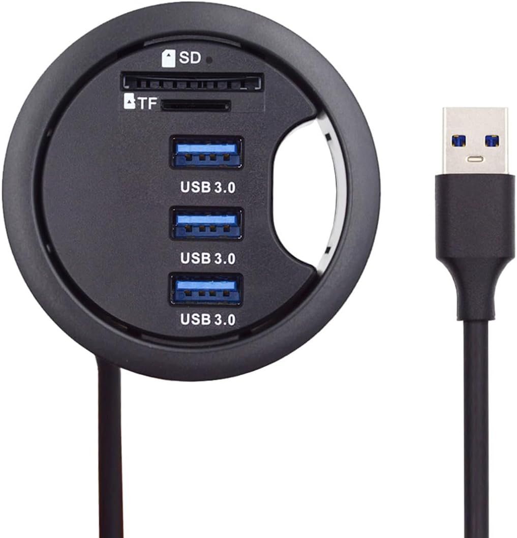 VDFHDFJGFJ 3-Port USB 3.0 Hub with SD/TF Card Reader