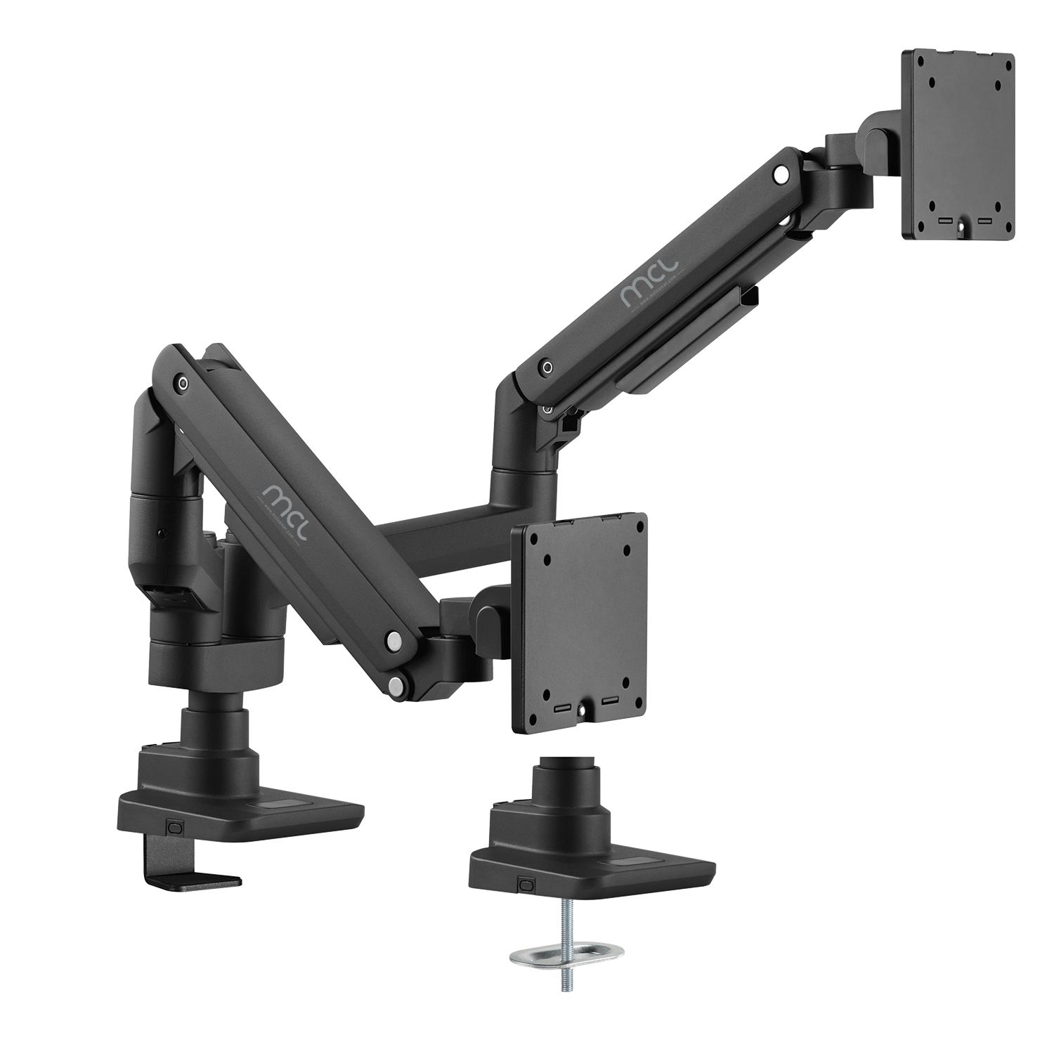 Mcl Desk Monitor Stand - 2 Screens up to 35''/20kg - Black