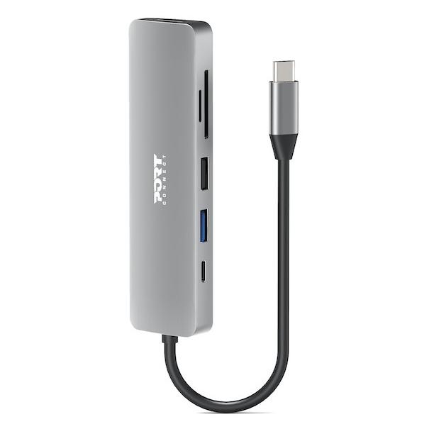 Port Designs USB Type-C Hub & Adapter - Silver