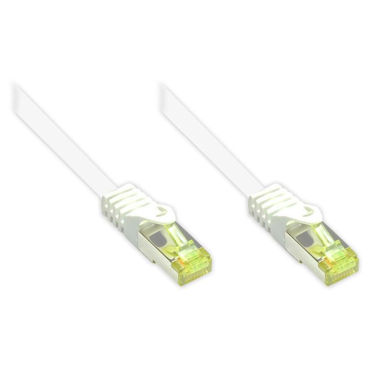 Alcasa Cat7 Network Cable, 2m, White (S/FTP)