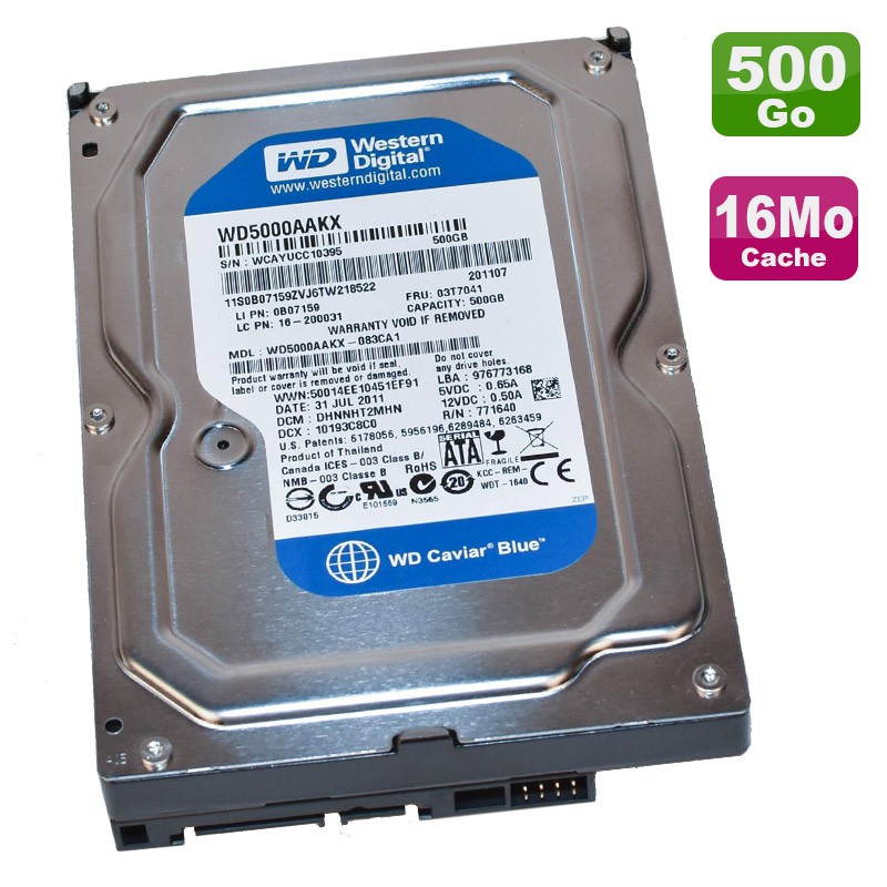 Western Digital Caviar Blue 500GB SATA 3.5" HDD