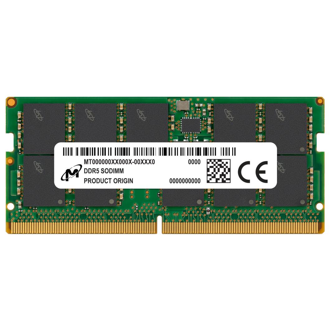 Micron MTC10C1084S1TC56BR 16GB DDR5 SO-DIMM ECC Memory Module