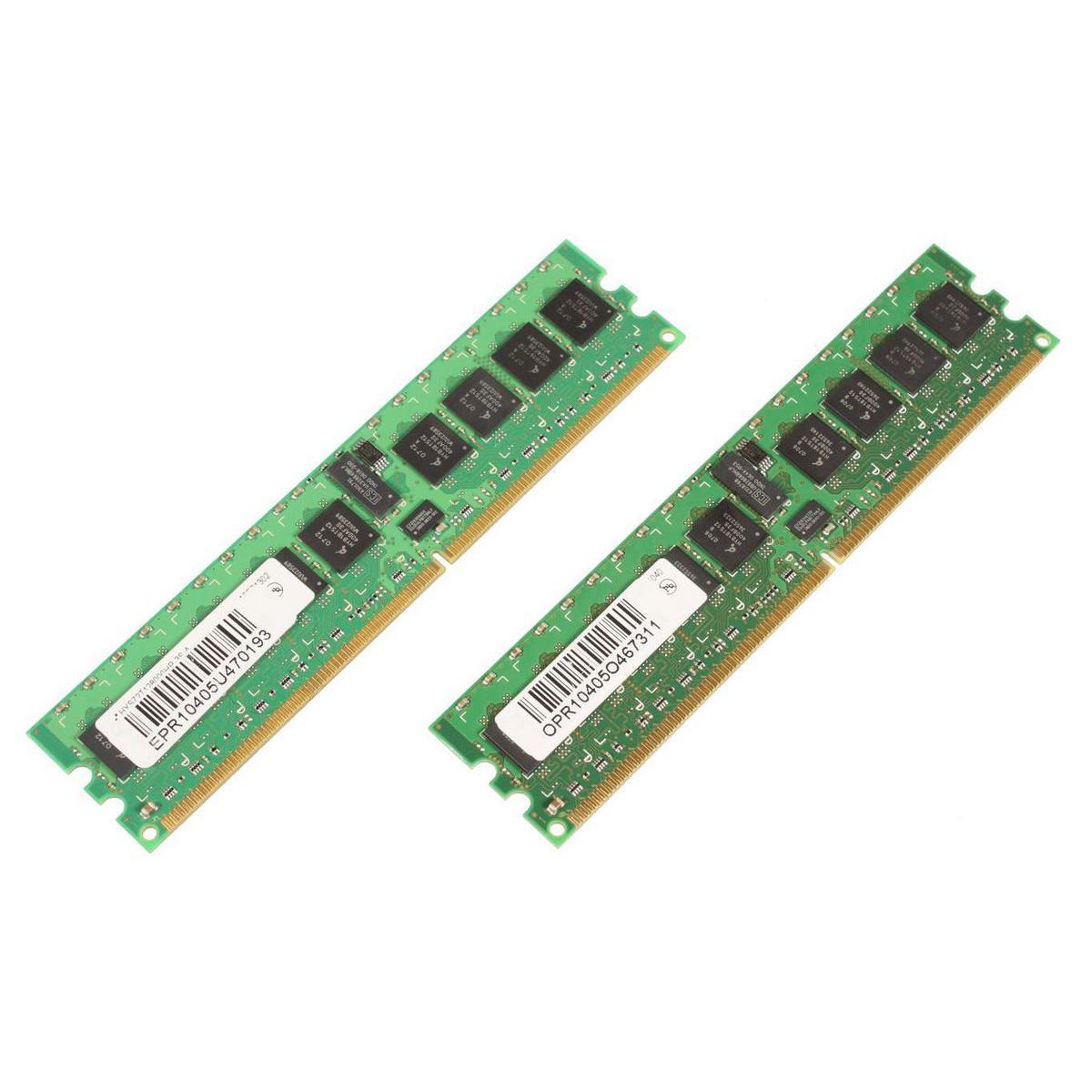 Módulo de memoria CoreParts 2GB (2x1GB, 667MHz, 240 pines DIMM, ECC, Verde)