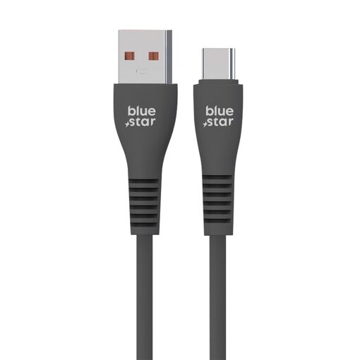 Blue Star USB A to USB C Cable, 2A, 1m, Black