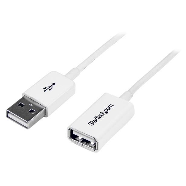 Cable de extensión StarTech.com de 3 metros USB 2.0 - Conector A macho a hembra USB A - Blanco