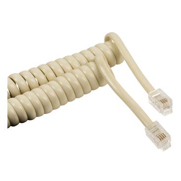 Cable Valueline RJ10, 2m Marfil
