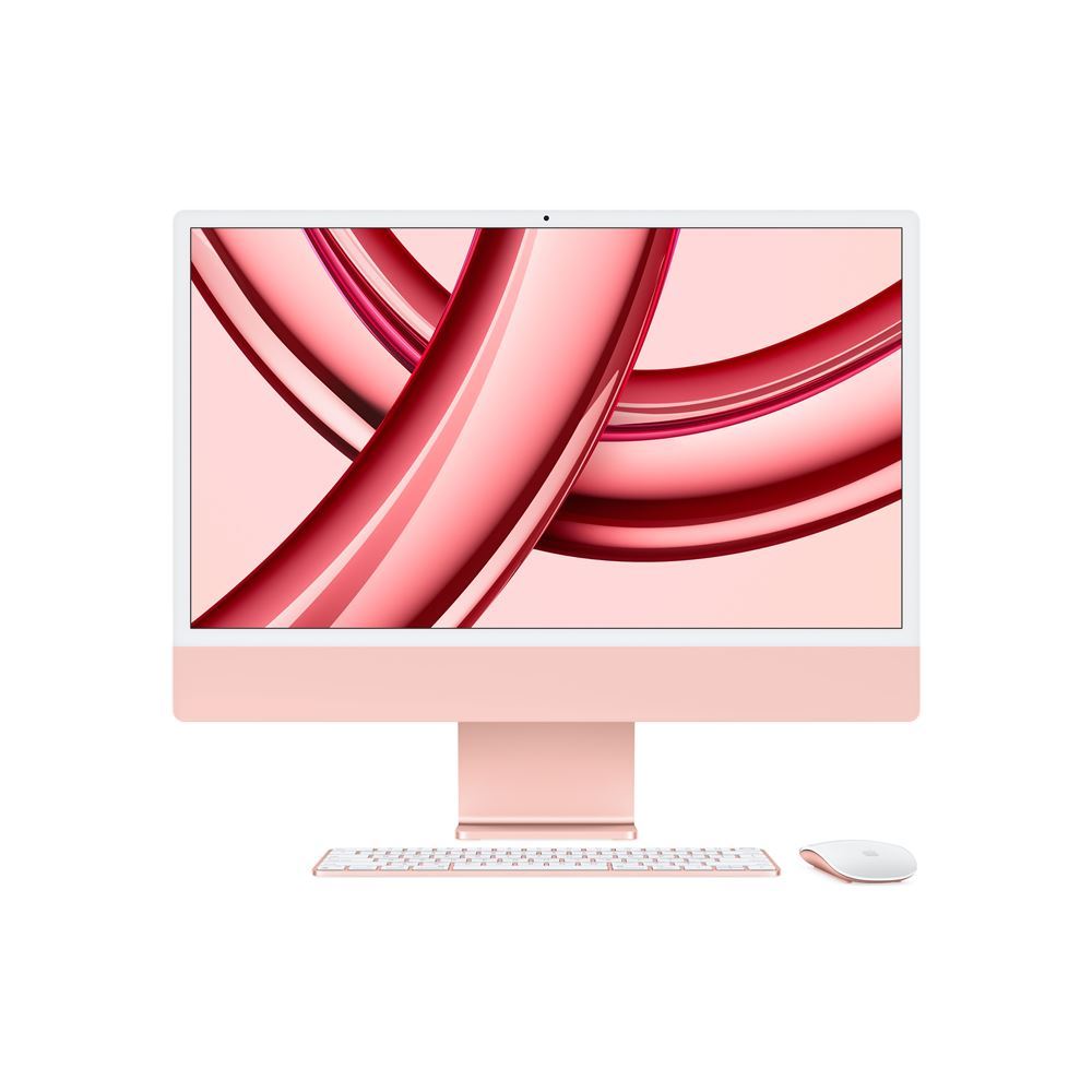 Apple iMac 24-inch, 512GB SSD, 8GB RAM, M3 Chip, 8-core CPU, 10-core GPU, Rose, 2023
