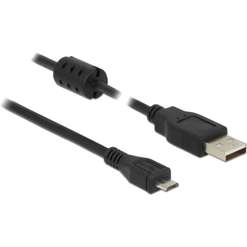 Cable Delock USB 2.0 - Micro-B a A, 2 m, Negro