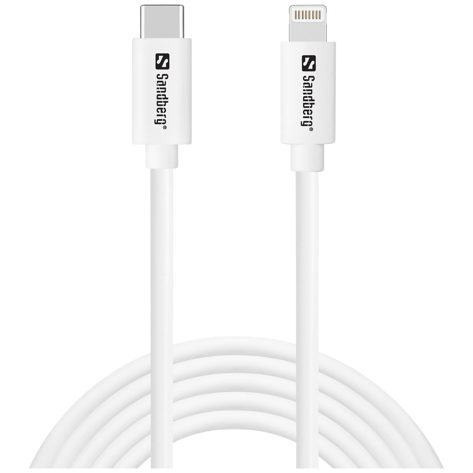 Sandberg Lightning Cable 2m White